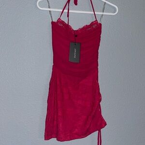 OUTCAST GIOVANNA MINI DRESS PINK